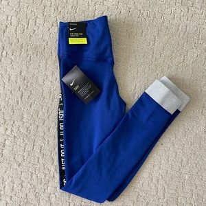 Brand new Nike royal blue sparkle leggings